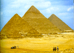 Гиза. Пирамиды Хеопса, Хефрена и Микарина. Нажмите, чтобы увеличить изображение