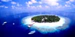 Мальдивы, вид острова. Нажмите для увеличения изображения.
