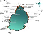 Расположение отелей на Маврикии. Нажмите для увеличения фотографии